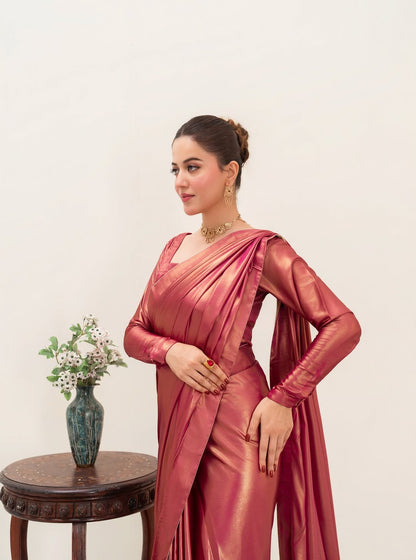 Shimmer Silk Stitched Saree