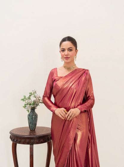 Shimmer Silk Stitched Saree