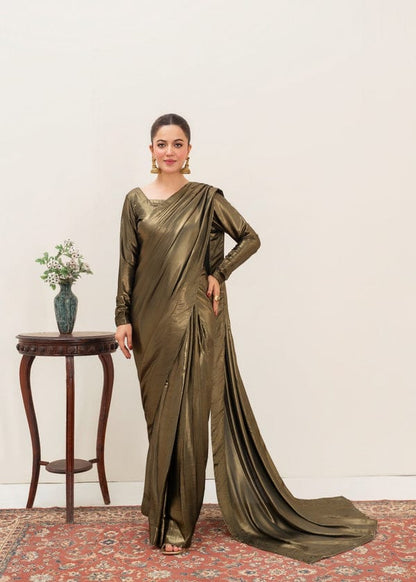 Goldish Shimmer Silk Saree