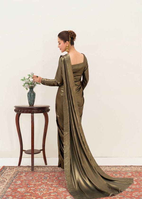 Goldish Shimmer Silk Saree