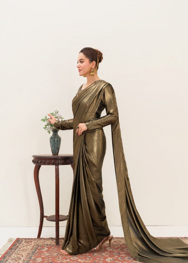Goldish Shimmer Silk Saree