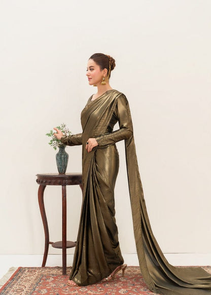 Goldish Shimmer Silk Saree