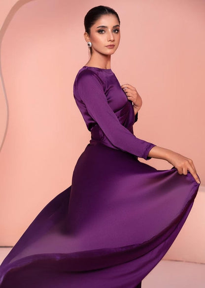 Classical Plain Silk Saree Stitched