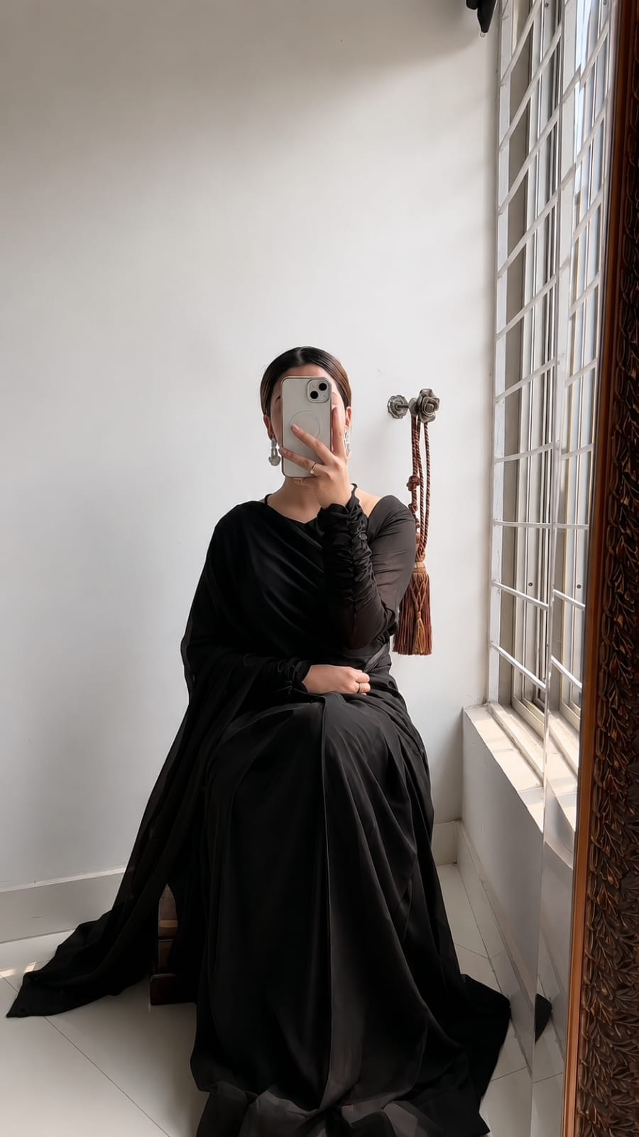 Eshal Luxury Black Saree