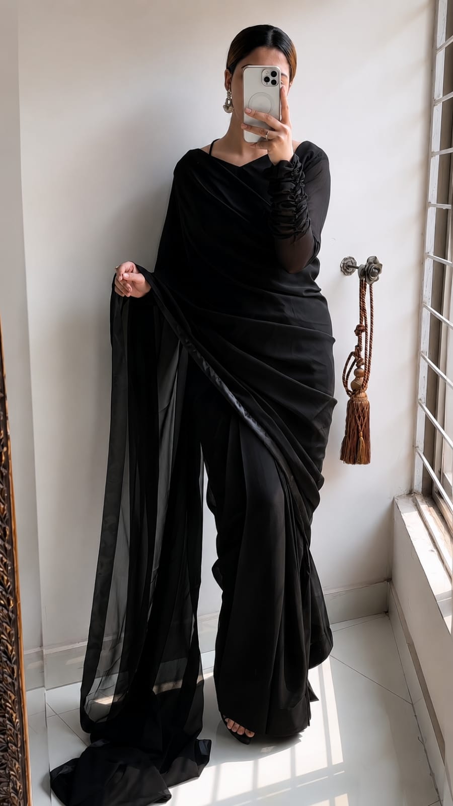 Eshal Luxury Black Saree