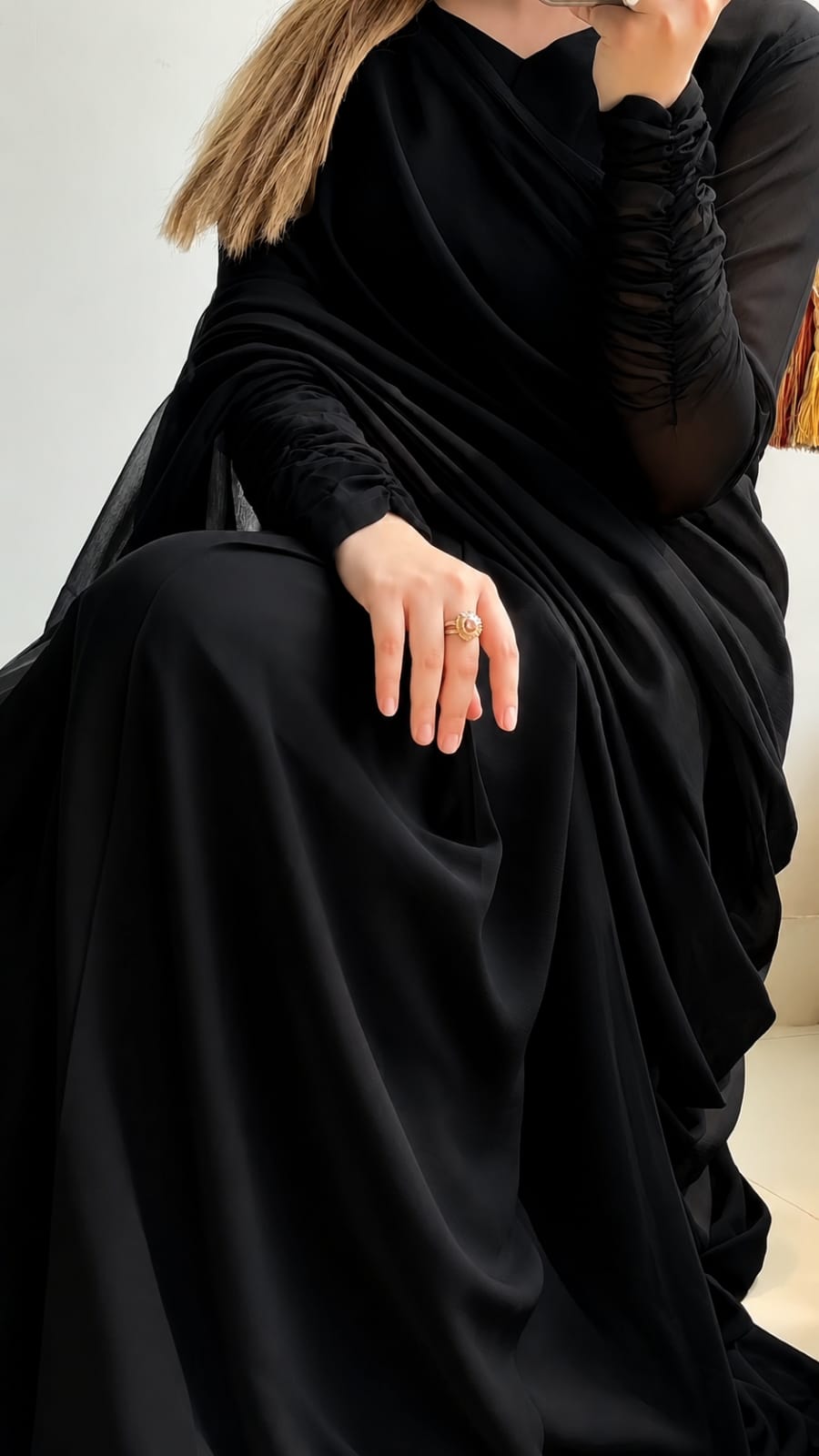 Eshal Luxury Black Saree