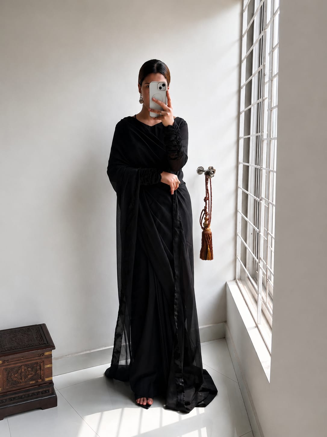Eshal Luxury Black Saree