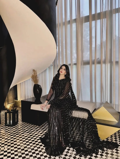 Layla Black Moonlight Saree