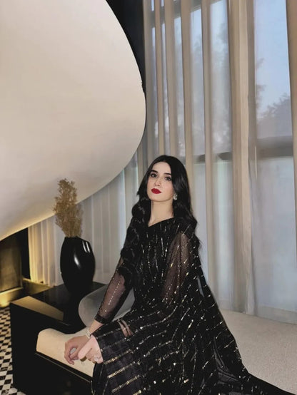 Layla Black Moonlight Saree