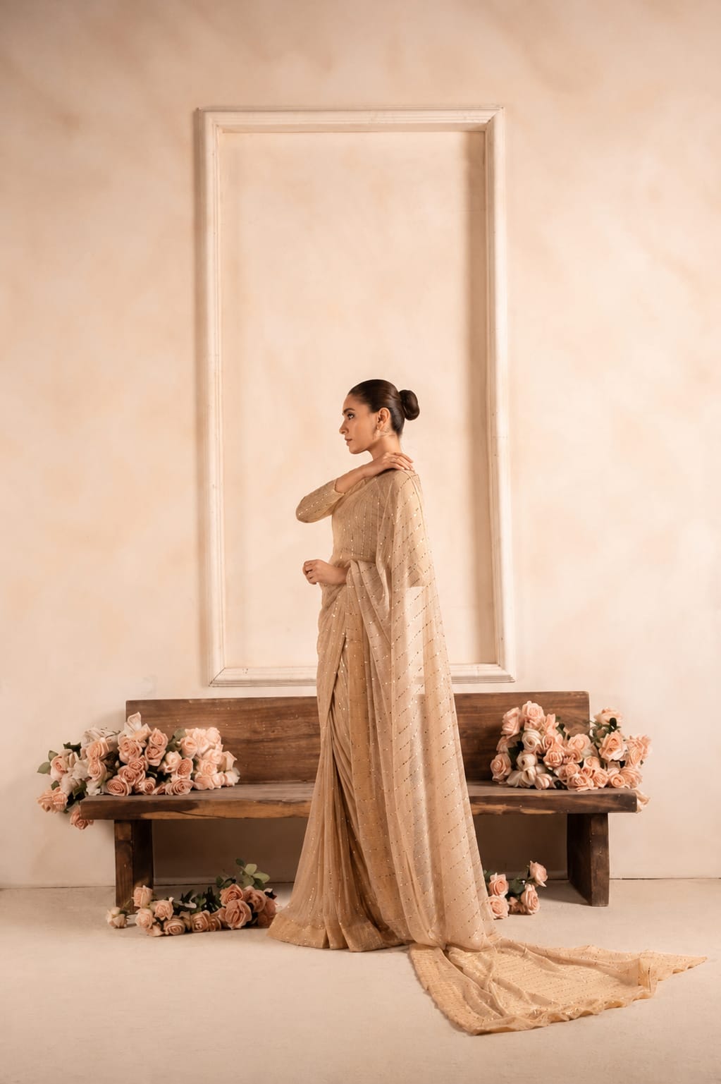 Layla Skin Brown Moonlight Saree