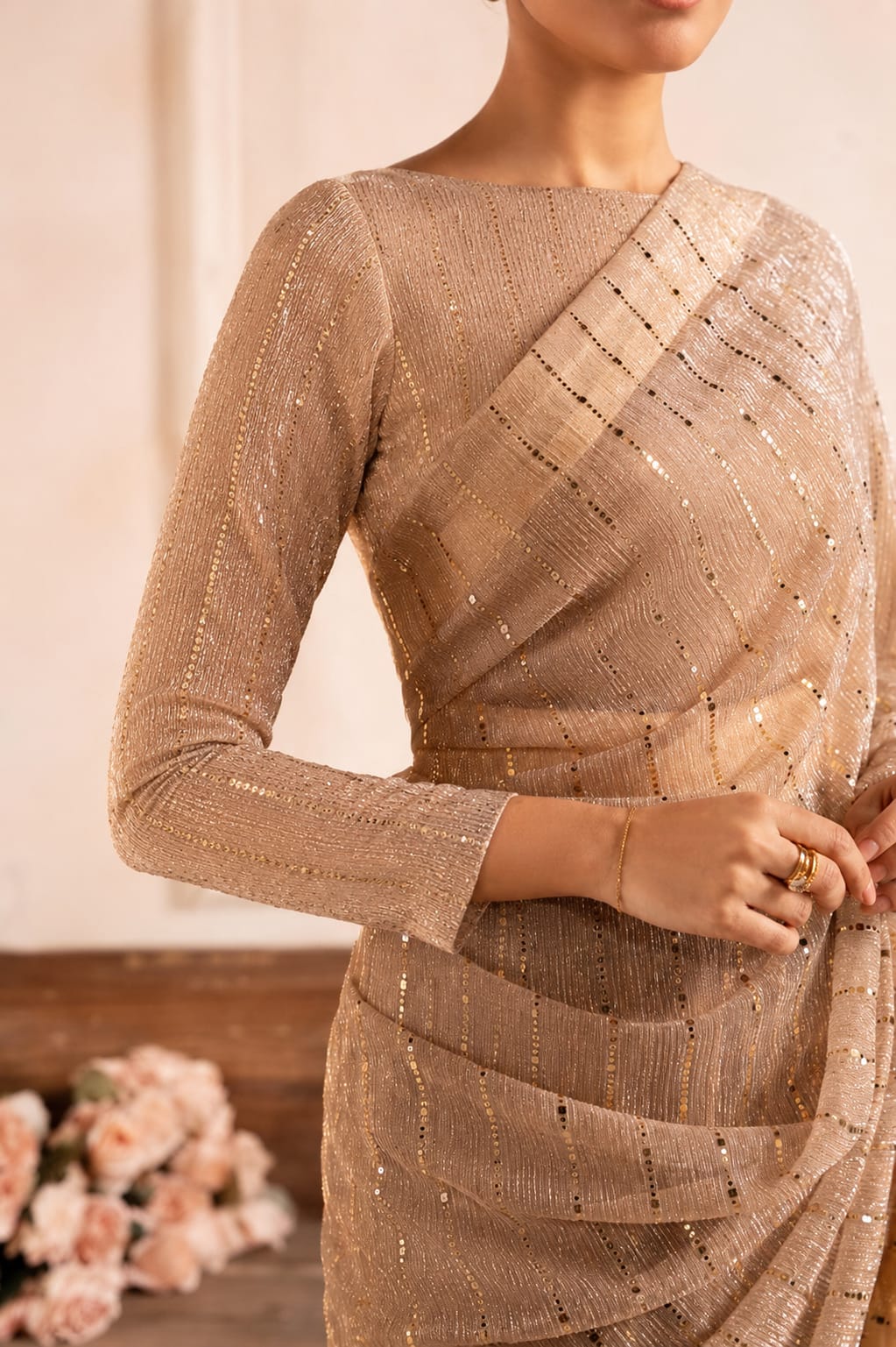 Layla Moonlight Saree with Elegant Looks
