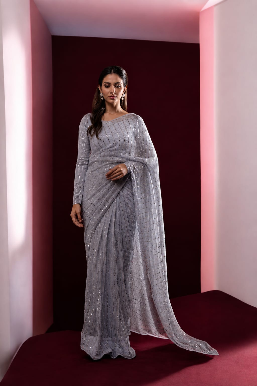 Layla Moonlight Saree with Elegant Looks