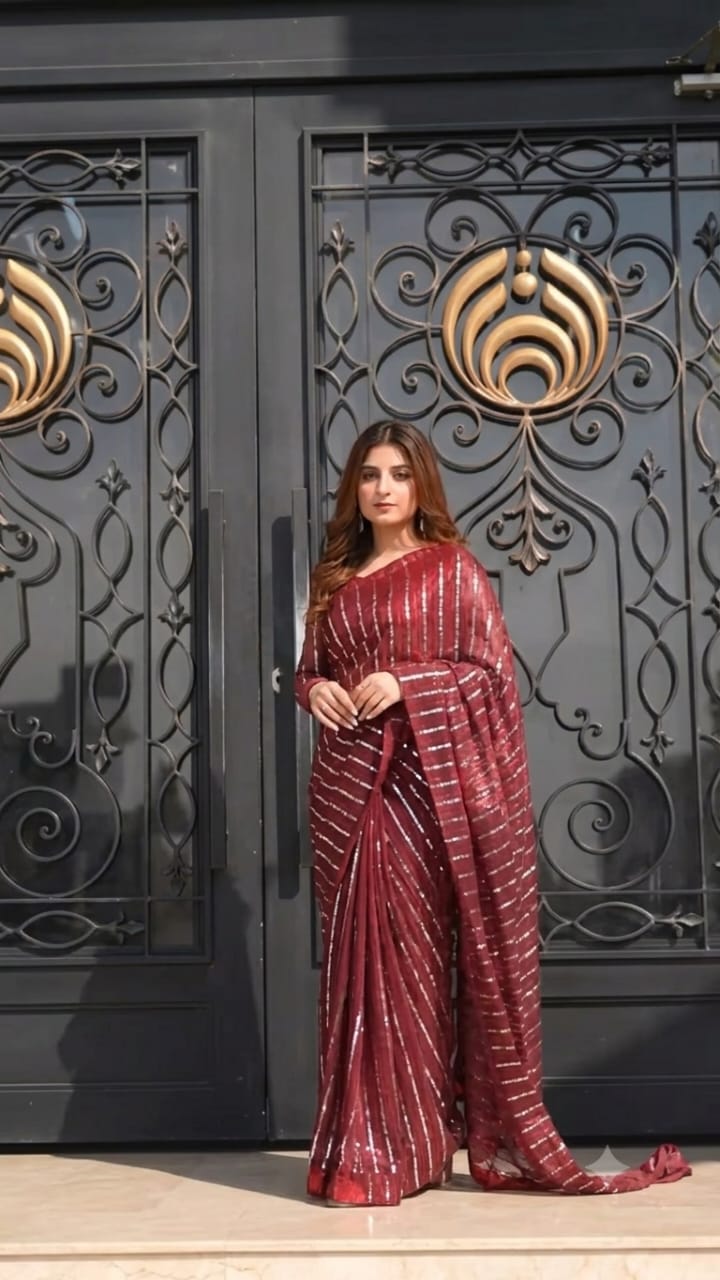 Layla Moonlight Saree with Elegant Looks