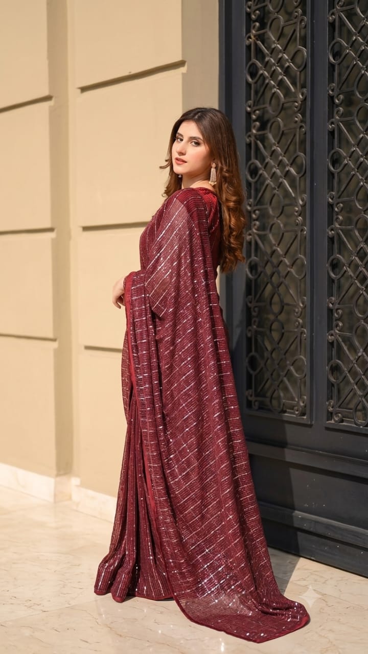 Layla Moonlight Saree with Elegant Looks