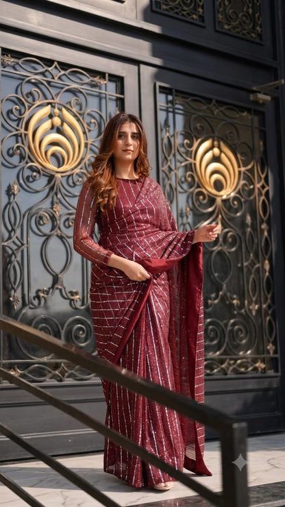 Layla Moonlight Saree with Elegant Looks