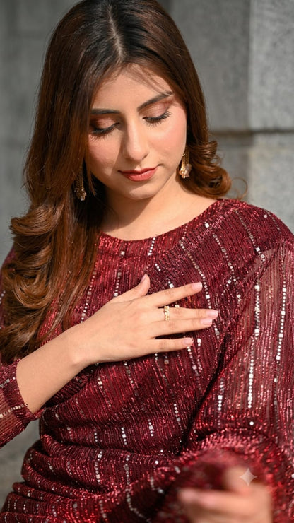Layla Moonlight Saree with Elegant Looks